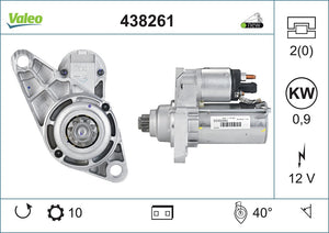 Starter Motor Fits Audi A2 Seat Cordoba Ibiza Skoda Fabia Volkswage Valeo 438261