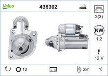 Load image into Gallery viewer, Starter Motor Fits Ford C-Max Focus Galaxy Kuga Mondeo S-Max Volvo Valeo 438302