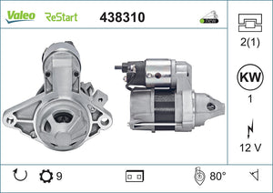 Starter Motor Fits Toyota Yaris OE 281000Q120 Valeo 438310