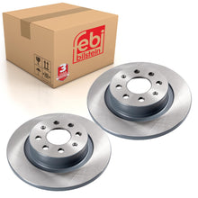 Load image into Gallery viewer, Pair of Rear Brake Disc Fits Vauxhall Abarth Grande Punto FIAT Van Febi 43837