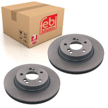 Load image into Gallery viewer, Pair of Rear Brake Disc Fits Mercedes Benz E-Class Model 210 124 SL 1 Febi 43852