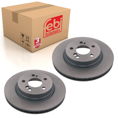 Pair of Rear Brake Disc Fits Mercedes Benz E-Class Model 210 124 SL 1 Febi 43852