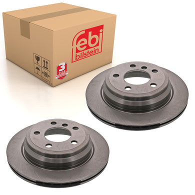 Pair of Rear Brake Disc Fits BMW 3 Series F30 LCI F31 F34 4 F32 F33 F Febi 43868