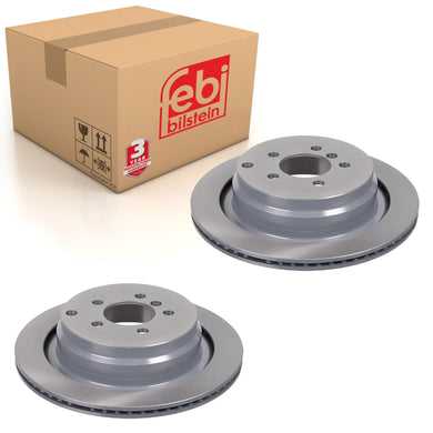Pair of Rear Brake Disc Fits Land Rover Range III OE LR031844 Febi 43888
