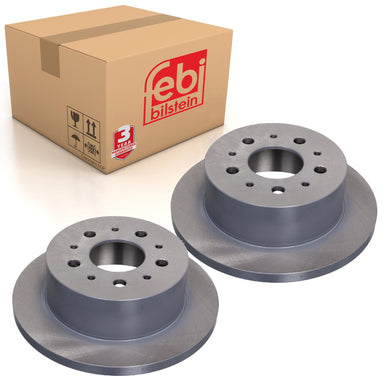 Pair of Rear Brake Disc Fits FIAT Ducato 230 244 250 Peugeot Boxer Ci Febi 43902