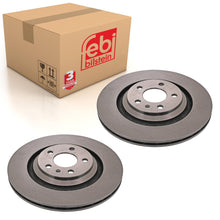 Load image into Gallery viewer, Pair of Rear Brake Disc Fits Audi A6 quattro S6 4F OE 4F0615601B Febi 43909