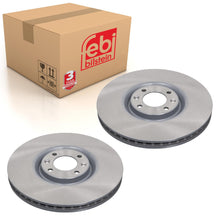 Load image into Gallery viewer, Pair of Front Brake Disc Fits Peugeot 308 DS DS4 Crossback OE 4249F6 Febi 43916