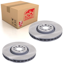 Load image into Gallery viewer, Pair of Front Brake Disc Fits Lancia Phedra FIAT Ulysse Peugeot 807 C Febi 43917