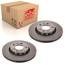 Load image into Gallery viewer, Pair of Rear Brake Disc Fits Volkswagen Phaeton 4motion 3D Febi 43921