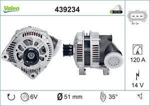 Alternator Fits BMW 3 Series 5 Series 7 Series Z3 OE 12311432979 Valeo 439234