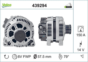 Alternator Fits Citroen C5 C8 Dispatch Evasion Jumper Jumpy Relay F Valeo 439294