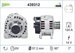 Alternator Fits Audi A2 A3 A4 A6 S3 TT Ford Galaxy Seat Alhambra Ar Valeo 439312