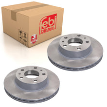 Load image into Gallery viewer, Pair of Front Brake Disc Fits Peugeot Boxer Citroen Jumper Relay II Febi 43933