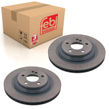 Load image into Gallery viewer, Pair of Rear Brake Disc Fits Mercedes Benz CL Model 215 S-Class 220 Febi 43934