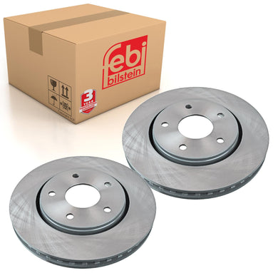 Pair of Front Brake Disc Fits FIAT Freemont OE K04779783AB Febi 43935