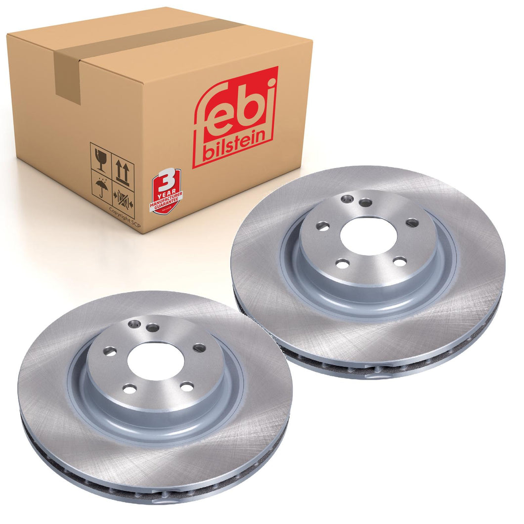 Pair of Front Brake Disc Fits Mercedes Benz CLS Model 219 E-Class 211 Febi 43936