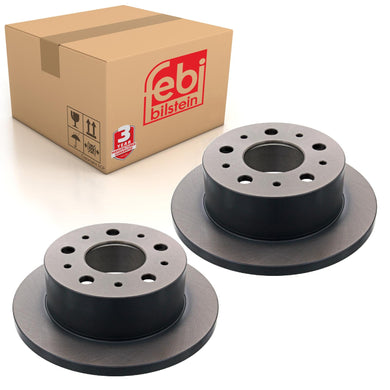 Pair of Rear Brake Disc Fits FIAT Ducato 230 244 250 Peugeot Boxer II Febi 43937