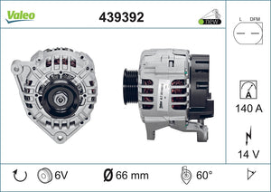 Alternator Fits Audi A4 A6 Audi A6 Skoda Superb Volkswagen Passat Valeo 439392
