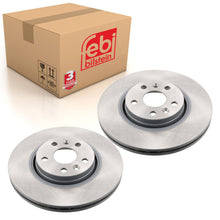Load image into Gallery viewer, Pair of Front Brake Disc Fits Renault Grand Scenic II OE 7701208849 Febi 43939
