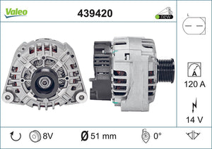 Alternator Fits Mercedes Class C Class Slk OE 1121540202 Valeo 439420