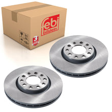 Load image into Gallery viewer, Pair of Front Brake Disc Fits FIAT 500 X 334 Alfa Romeo Giulietta Febi 43945