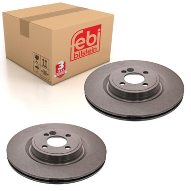 Pair of Front Brake Disc Fits Mini BMW Cooper R55 LCI R56 R57 R58 R59 Febi 43947