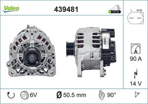 Alternator Fits Seat Cordoba Ibiza Toledo Skoda Fabia Rapid Roomste Valeo 439481