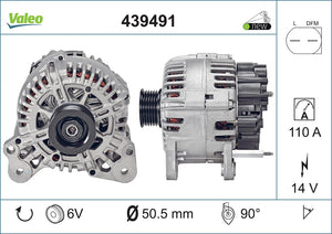 Alternator Fits Audi A1 A3 Seat Altea Cordoba Ibiza Toledo Skoda Fa Valeo 439491