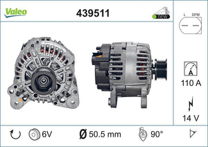 Alternator Fits Seat Altea Cordoba Ibiza Leon Toledo Skoda Fabia Oc Valeo 439511