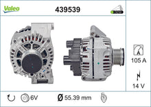 Load image into Gallery viewer, Alternator Fits Fiat 500 Doblo Fiorino Idea Linea Punto Strada Lanc Valeo 439539
