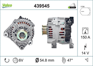 Alternator Fits Alpina BMW D3 BMW 1 Series 3 Series 5 Series 7 Seri Valeo 439545