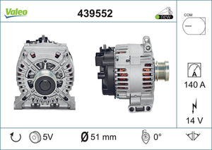 Alternator Fits Mercedes Class A Class B Class C OE 6401540202 Valeo 439552