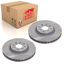 Load image into Gallery viewer, Pair of Front Brake Disc Fits Chrysler Delta FIAT Bravo Van Stilo Mul Febi 43960