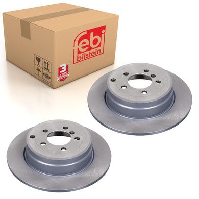 Pair of Rear Brake Disc Fits Land Rover Range III OE SDB000211 Febi 43961