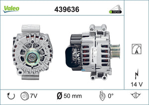 Alternator Fits BMW 5 Series 6 Series 7 Series X5 X6 Valeo 439636