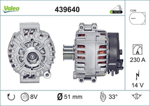 Alternator Fits BMW 7 Series X6 OE 12317573754 Valeo 439640