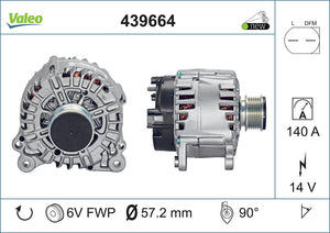 Alternator Fits Audi A1 A3 A4 A8 S3 TT Opel Astra Seat Alhambra Alt Valeo 439664