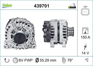 Alternator Fits Peugeot Valeo 439701