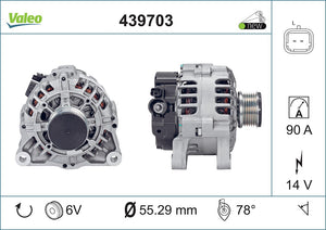 Alternator Fits Citroen Peugeot Valeo 439703
