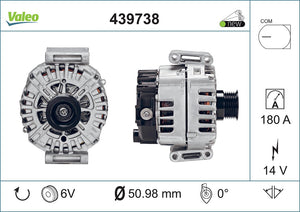 Alternator Fits Mercedes Valeo 439738
