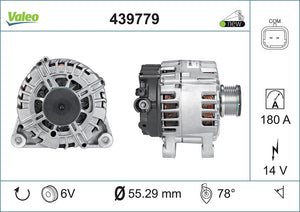 Alternator Fits Citroen Peugeot Valeo 439779
