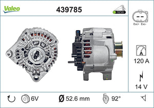 Alternator Fits Smart Fortwo Coupe Cabrio Valeo 439785