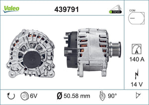 Alternator Fits Volkswagen Golf Valeo 439791