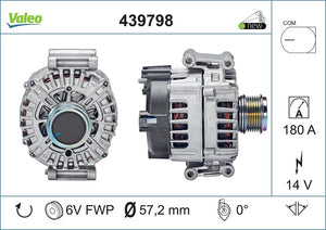 Alternator Fits Audi Valeo 439798