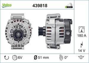 Alternator Fits Mercedes Ml250 Valeo 439818