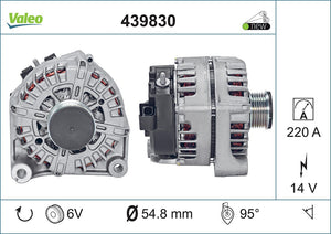 Alternator Fits BMW 535D X5 740Ld Valeo 439830