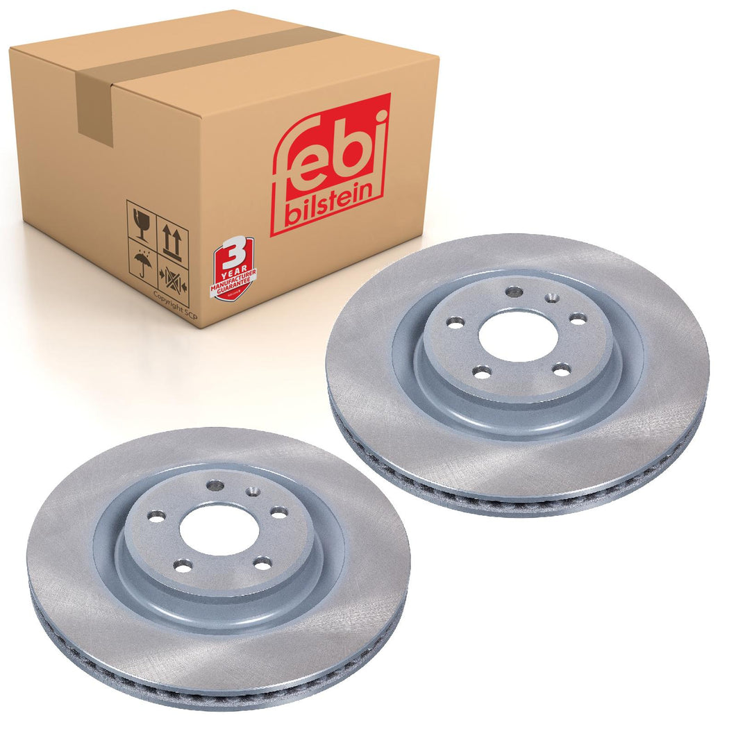 Pair of Rear Brake Disc Fits Porsche Audi A4 quattro A5 A6 A7 A8 Q5 Q Febi 43985