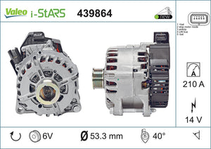 Alternator Fits Peugeot Partner Valeo 439864