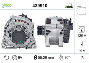Alternator Fits Ford Fiesta Vi Focus Iii Volvo C30 S40 Valeo 439910