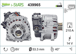 Alternator Fits Peugeot Partner Valeo 439965